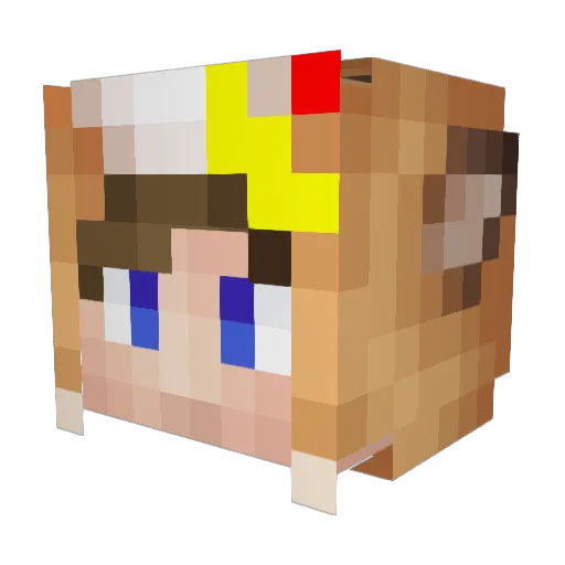 noopin2736 Minecraft avatar head, 3D render