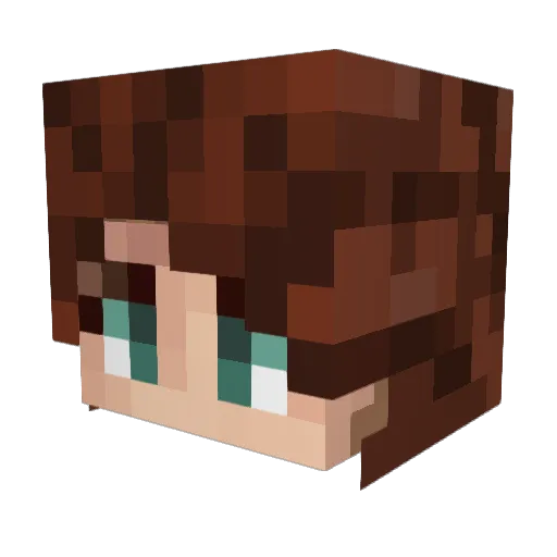 noor13m Minecraft avatar head, 3D render