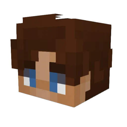 noortjecpvp Minecraft avatar head, 3D render