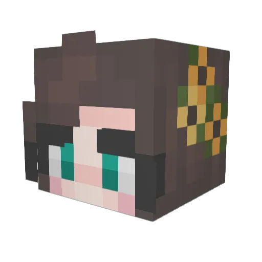 noorvant Minecraft avatar head, 3D render