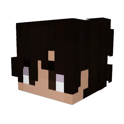 noosem00se Minecraft avatar head, 3D render