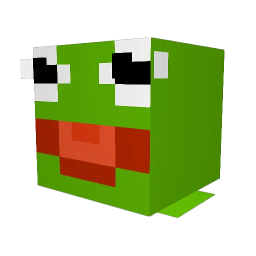 nootiee Minecraft avatar head, 3D render