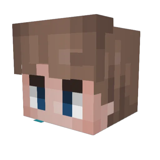 nopac__ Minecraft avatar head, 3D render