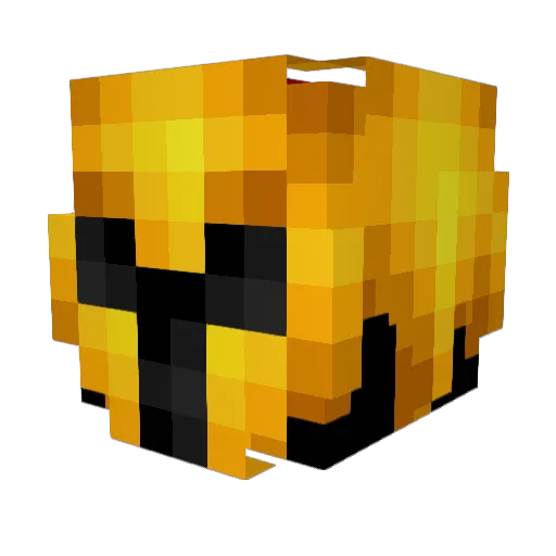 nopcancer Minecraft avatar head, 3D render