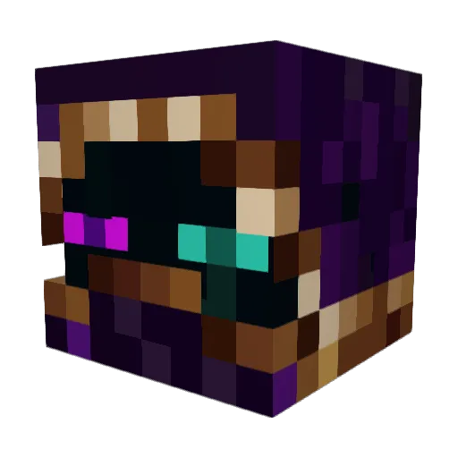 nopexEy Minecraft avatar head, 3D render