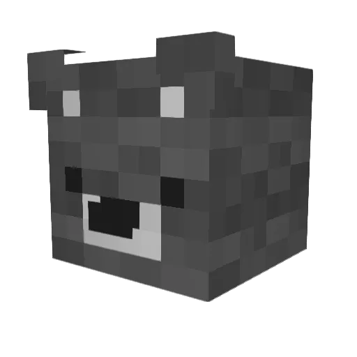 noqdd Minecraft avatar head, 3D render