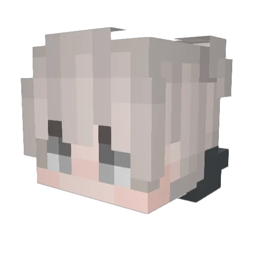 noquito Minecraft avatar head, 3D render