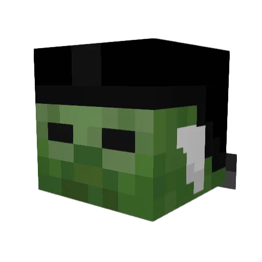 noqura Minecraft avatar head, 3D render