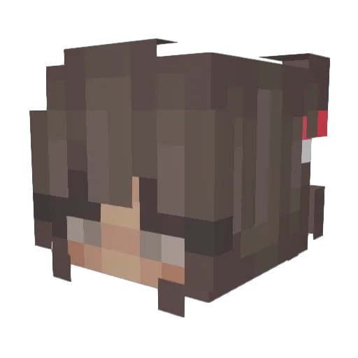 nora_44 Minecraft avatar head, 3D render
