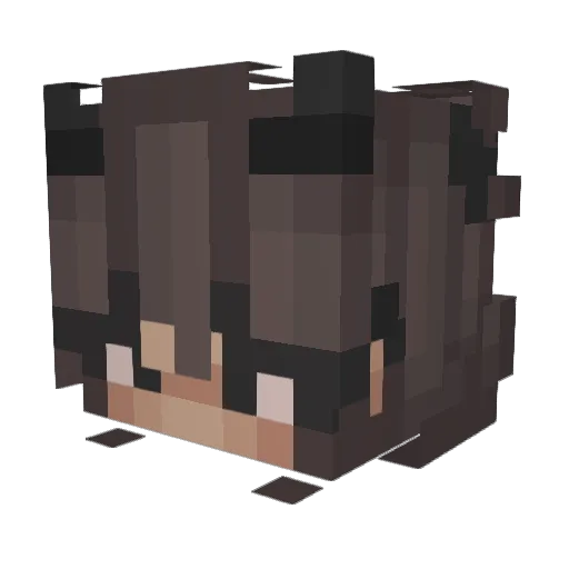 nora_smh Minecraft avatar head, 3D render