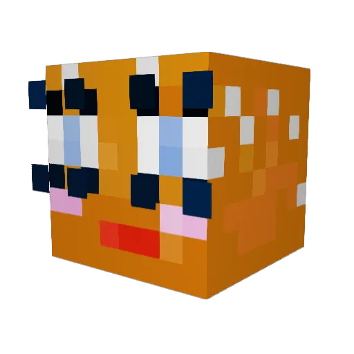 noratheexplorers Minecraft avatar head, 3D render