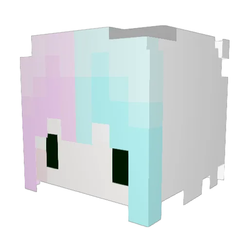norawrxD Minecraft avatar head, 3D render