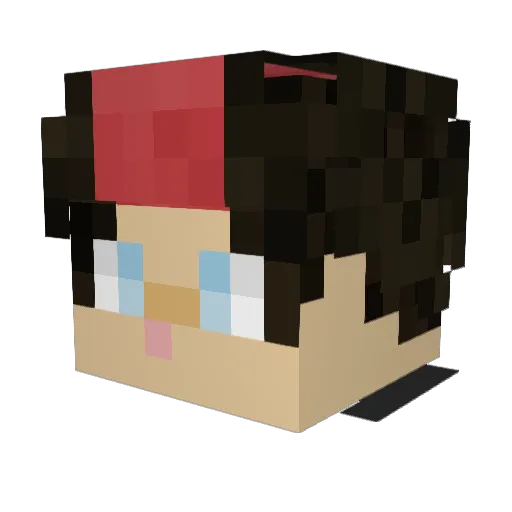 norda123 Minecraft avatar head, 3D render