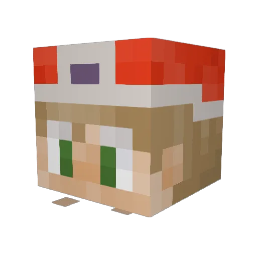 nordleh Minecraft avatar head, 3D render