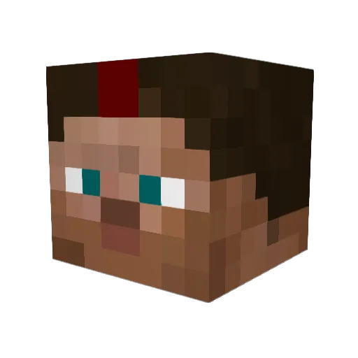 nordmert Minecraft avatar head, 3D render
