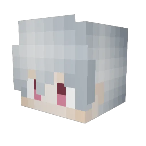 nordofthehall Minecraft avatar head, 3D render