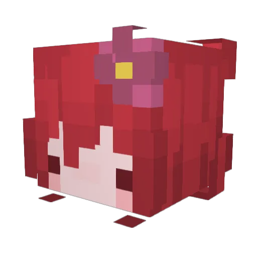 norely Minecraft avatar head, 3D render