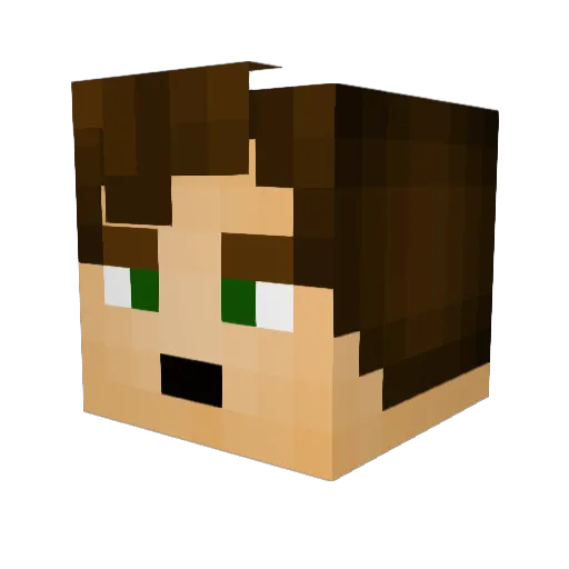 norespawns Minecraft avatar head, 3D render