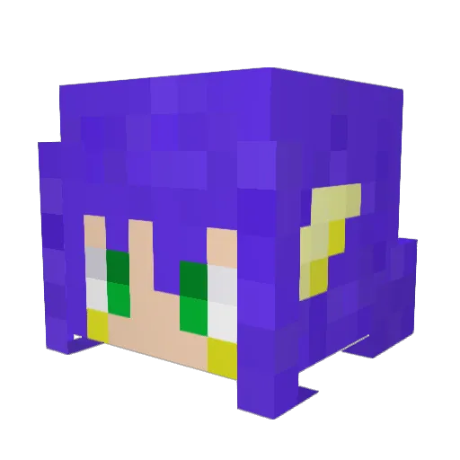 norie77 Minecraft avatar head, 3D render