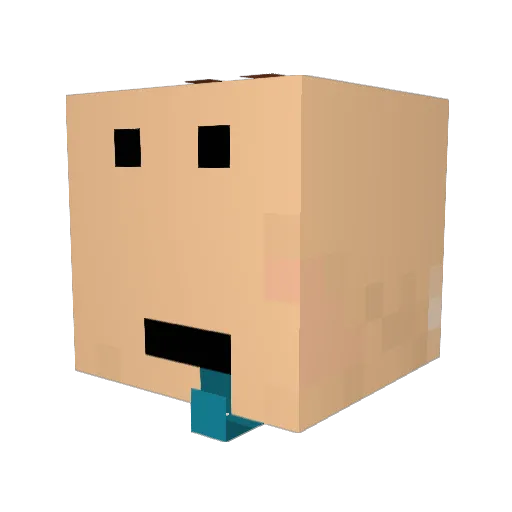 norlandoMC Minecraft avatar head, 3D render