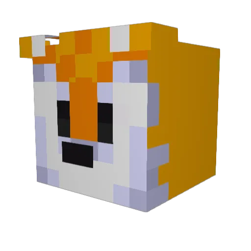 normac1004 Minecraft avatar head, 3D render