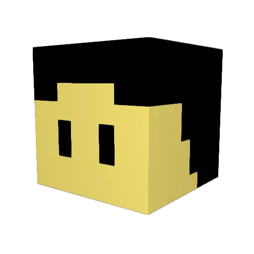 normal_man_y Minecraft avatar head, 3D render