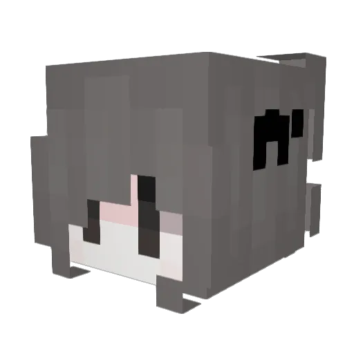normalb1rd Minecraft avatar head, 3D render