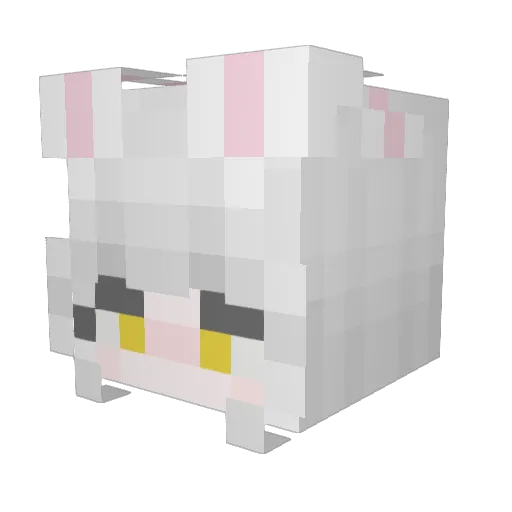 normalgirl777 Minecraft avatar head, 3D render
