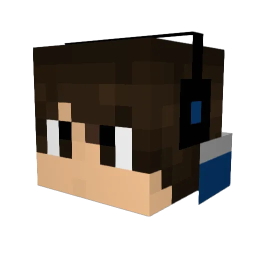 norman044 Minecraft avatar head, 3D render