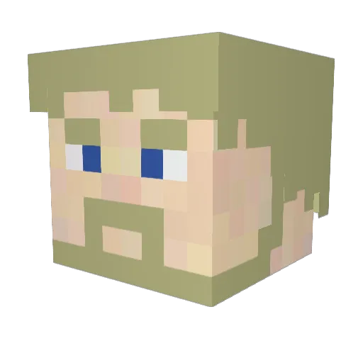 norman95 Minecraft avatar head, 3D render