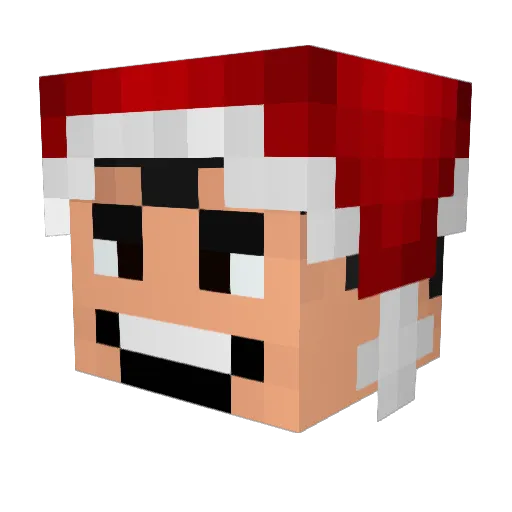normangletslo Minecraft avatar head, 3D render