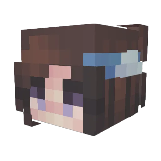 normiiee Minecraft avatar head, 3D render