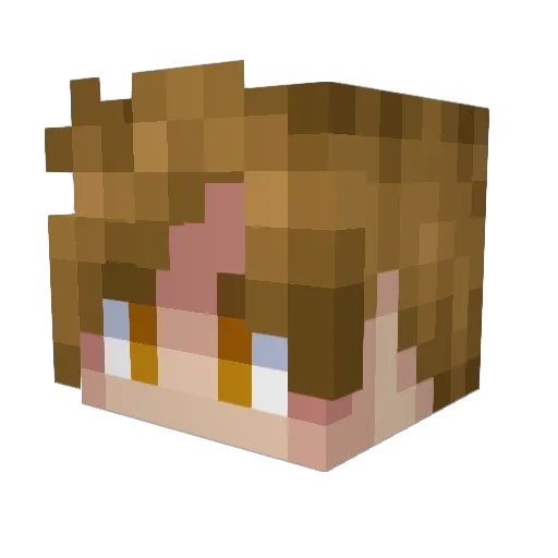 nornold Minecraft avatar head, 3D render