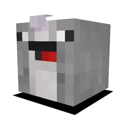 norogue Minecraft avatar head, 3D render
