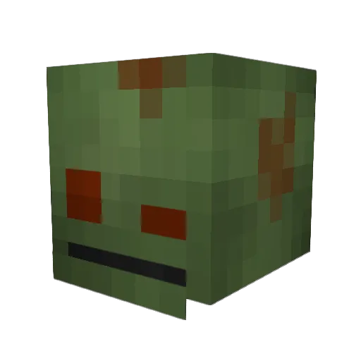 norpz Minecraft avatar head, 3D render