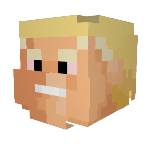 norskekasper Minecraft avatar head, 3D render