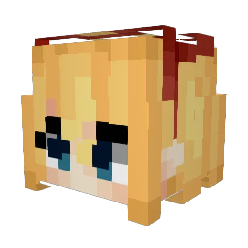 norsop Minecraft avatar head, 3D render