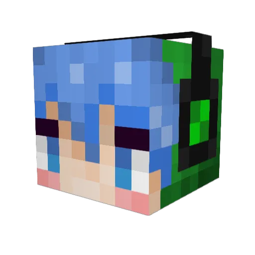 northmeionice Minecraft avatar head, 3D render