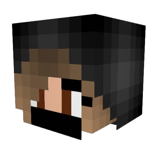 nortiebeef Minecraft avatar head, 3D render
