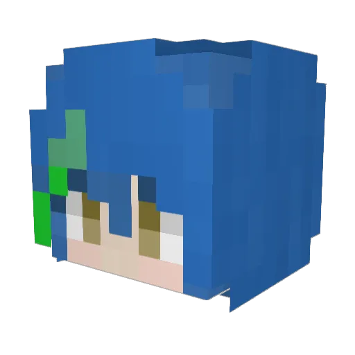 nortifym Minecraft avatar head, 3D render