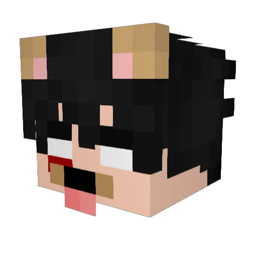nortiqq Minecraft avatar head, 3D render
