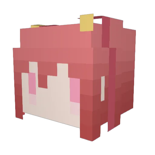 norusagi Minecraft avatar head, 3D render