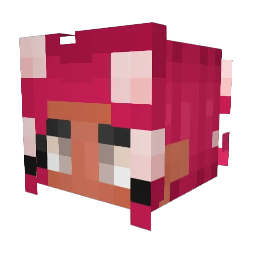 norvarka Minecraft avatar head, 3D render