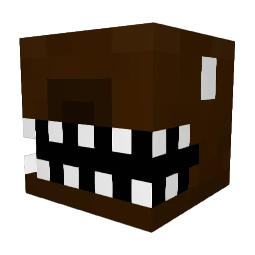 norwegianbear Minecraft avatar head, 3D render