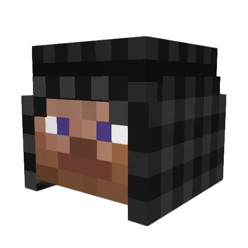 norwg Minecraft avatar head, 3D render