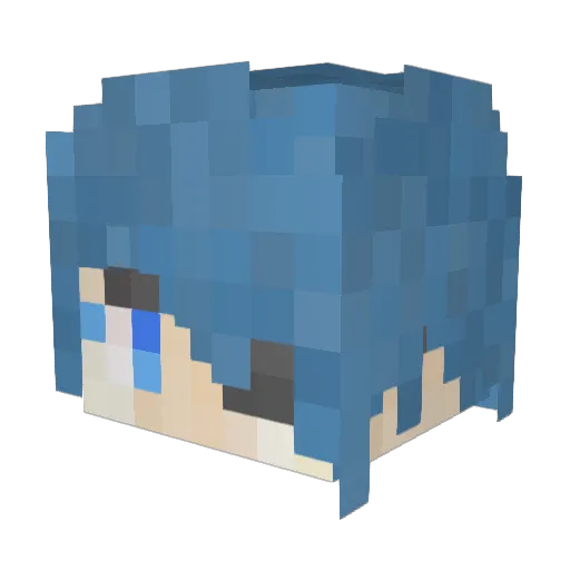 noscal0219 Minecraft avatar head, 3D render