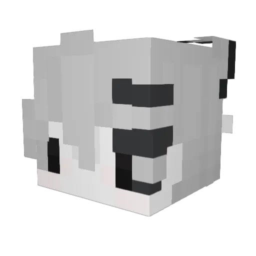 nosederi Minecraft avatar head, 3D render