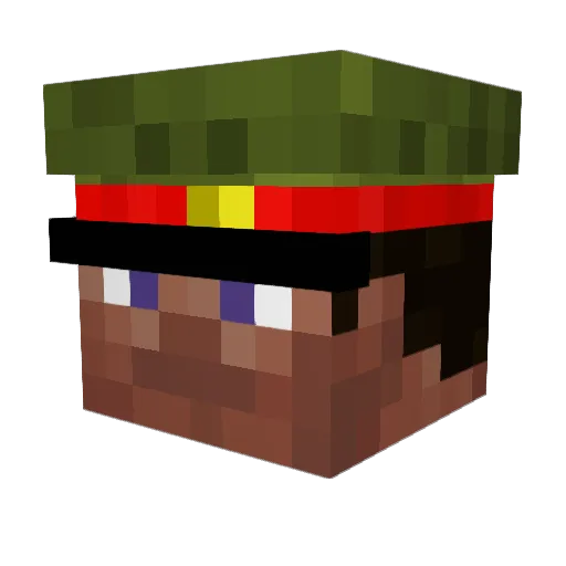 nosferato Minecraft avatar head, 3D render