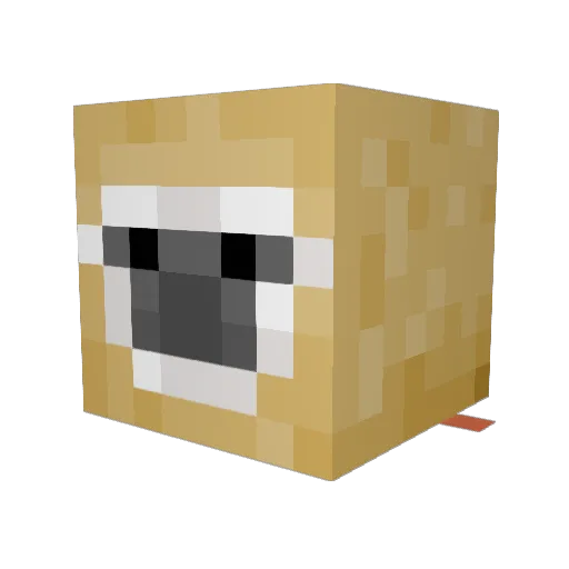 nosferatuman Minecraft avatar head, 3D render