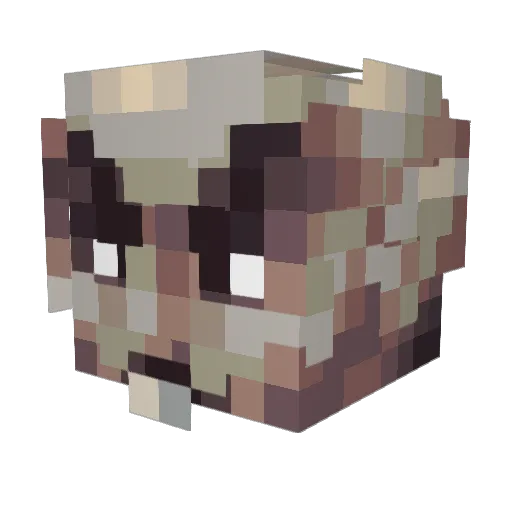 nosferatuwu Minecraft avatar head, 3D render